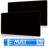 Biouai Mtg Playmat For Tcg Card Playing Game - 2Pcs Black Stitched Play Mat With Tube For Cards Gameplay, Mtg, Yugioh, Magic The