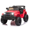 Joymor Ride On Truck With Remote Control, 4 Wheels 12V Battery Powered Kids Car, With Led Headlight/Horn Button/ Mp3 Player/Usb Port/Forward Backward/Kids Girl Boy (Red)