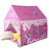 Naibrxh Princess Unicorn Castle Playhouse with Mat and LED Star Lights - Indoor & Outdoor Large Kids Play Tent for Imaginative G