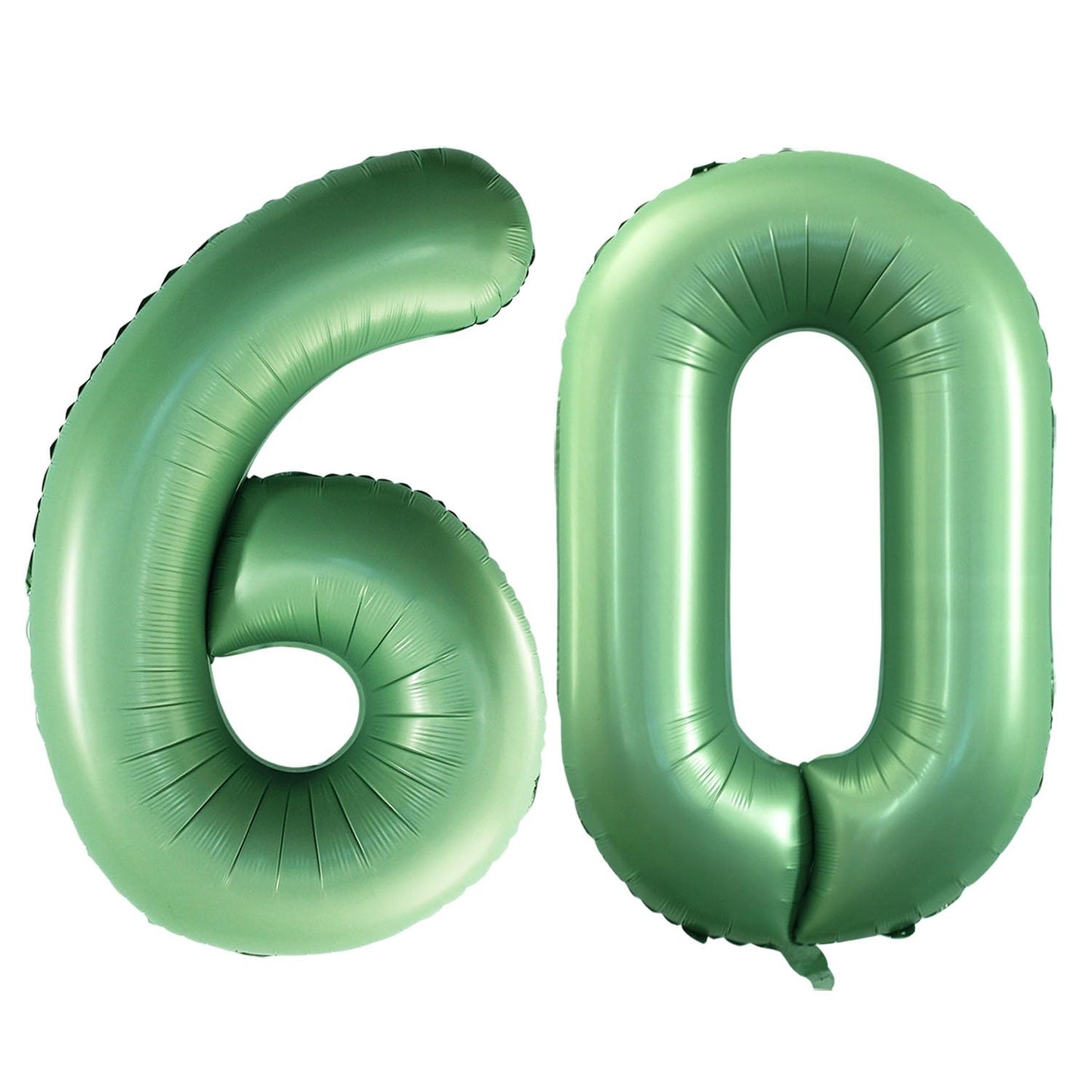 Goer Number 60 Balloons For 60Th Birthday Party Decorations,42 Inch Jumbo Foil Helium Balloons For 60Th Anniversary (Sage Green)
