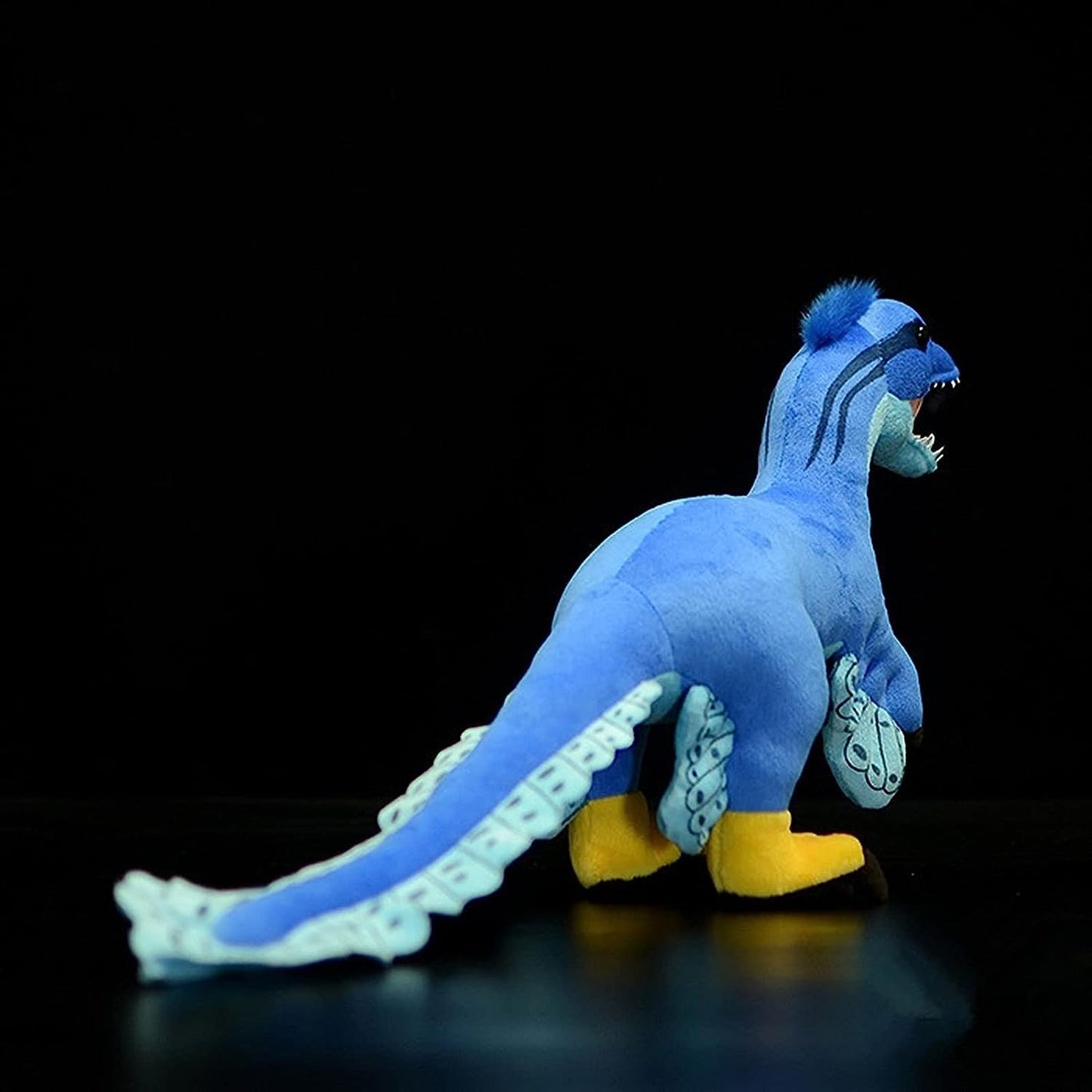 Zhongxin Made Simulation Microraptor Dinosaur Stuffed Plush Toy - 18Inch Blue Dinosaur Utahraptor Tyrannosaurus Plushie, Figurines Stuffed Toys Soft, Gifts Collectible For Kids