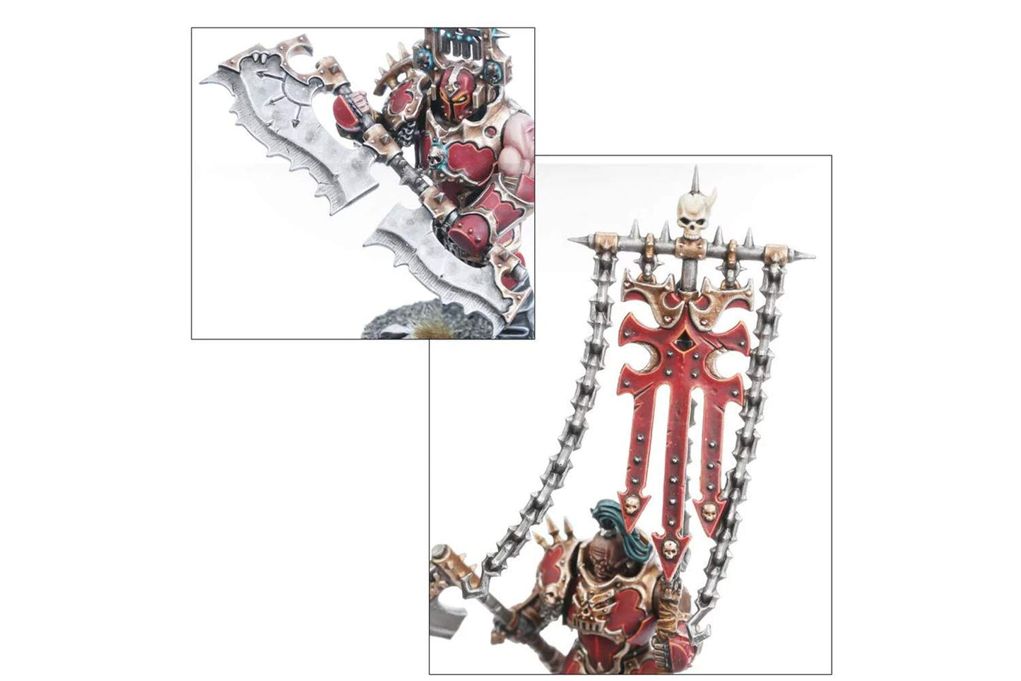 Games Workshop Khorne Bloodbound Blood Warriors Miniature - Plastic, Youth Large, Black, Model 99120201036