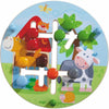 HABA Wooden Motor Skills Board - Farm-Themed Fine Motor Skills Toy, Double-Sided, Birch & Beech, Ages 1-2, Color Recognition Activities