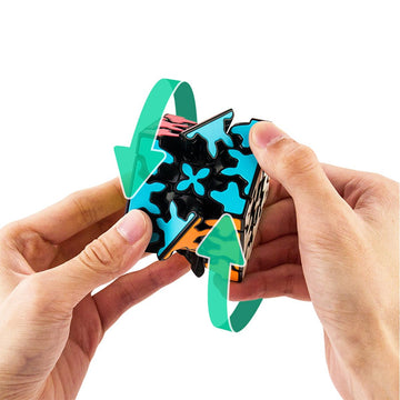 Gear 3X3X3 Speed Cube With Three-Dimensional Gear Structure,Puzzle Toys