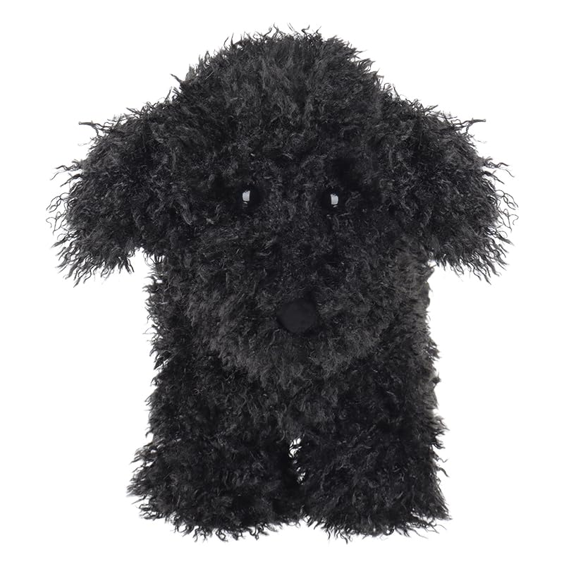 Apricot Lamb Toys Plush Black Poodle Dog Puppy Stuffed Animal Soft Cuddly Perfect For Child 8.3 Inches