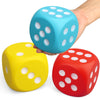Large 3 Inch Foam Fidget Dice, Jumbo Stress Relief Big Dice, Squeeze Squishy Giant Large Cube For Family Board Game Classroom Pa