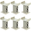 Ioffersuper 6 Pcs Train Bridge Pier Track Railway Accessories Multi Level Support Risers High Level Blocks Compatible All Major