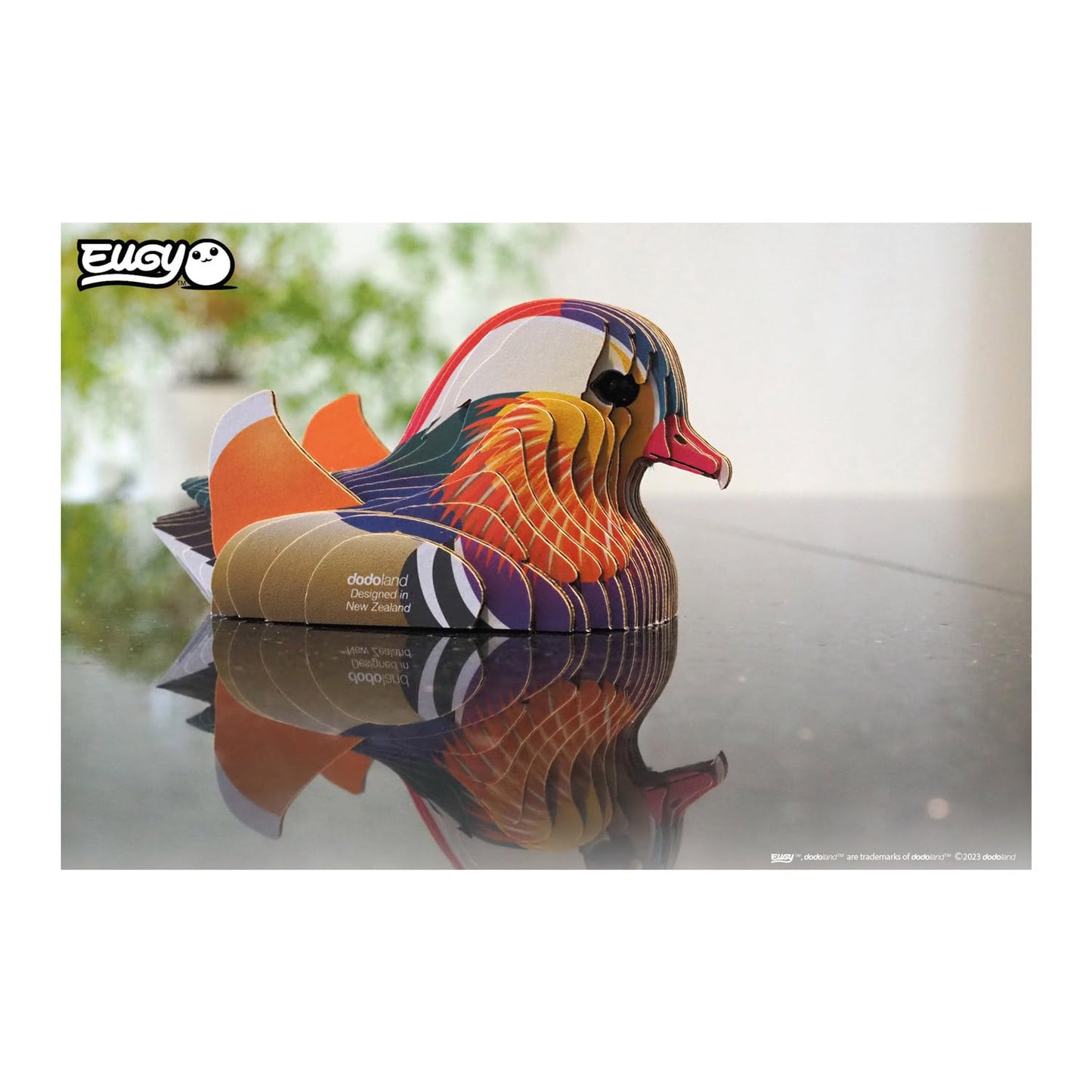 Eugy Mandarin Duck 3D Puzzle - 26 Piece Eco-Friendly Educational Toy Puzzle For Boys, Girls & Kids Ages 6+