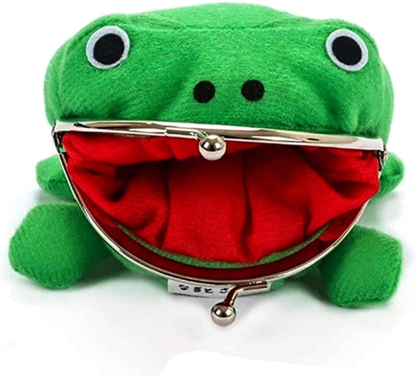 Bestmaple Frog Wallet Anime Cartoon Wallet Coin Purse Manga Flannel Wallet Cute Funny Plush Toy (Anime Frog)