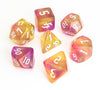 Vvpesca Orange Glitter Dnd Dice Set Of 7 - Polyhedral Dice Set For D&D, Dungeons And Dragons, Role Playing Games, Mtg, Coc, Rpgs