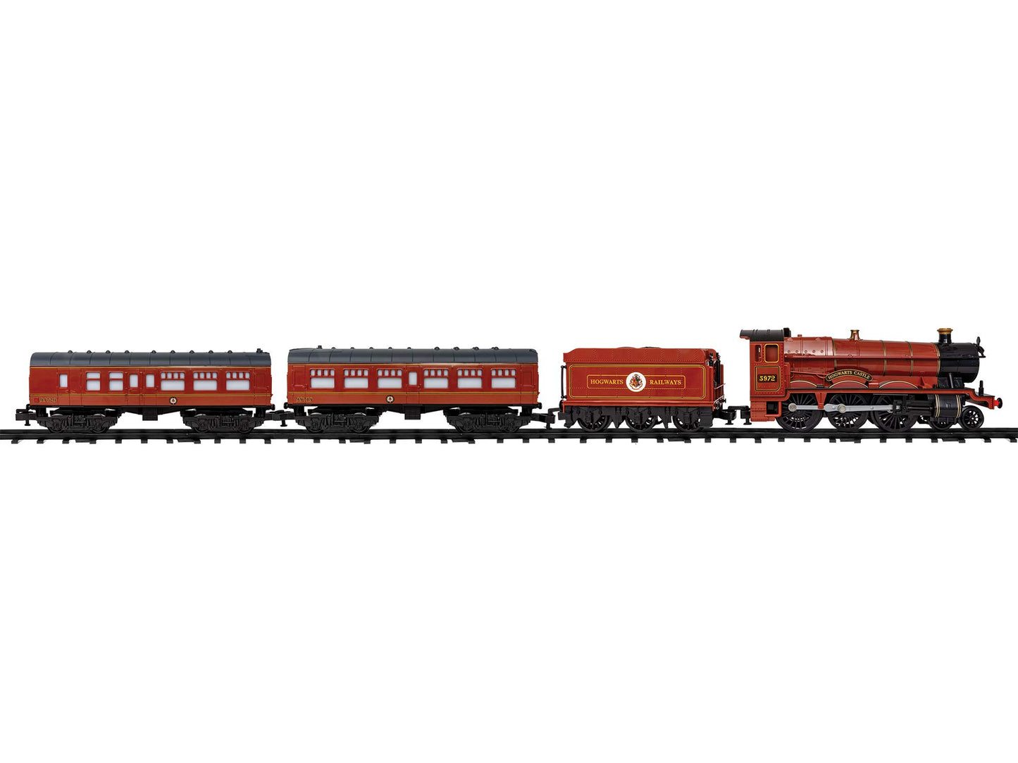 Lionel Hogwarts Express Battery-Operated Toy Train Set with Locomotive, Cars, Track & Remote - Authentic Sounds & Lights for Kids 4+