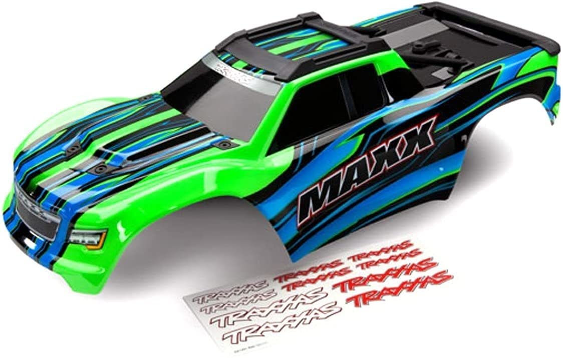 Traxxas 8911G Body, Maxx, Green (Painted)/ Decal Sheet