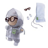 17cm Doll Clothes Set Stylish Raincoat Doll Outfits with White Shoes Black Glasses (No Dolls)