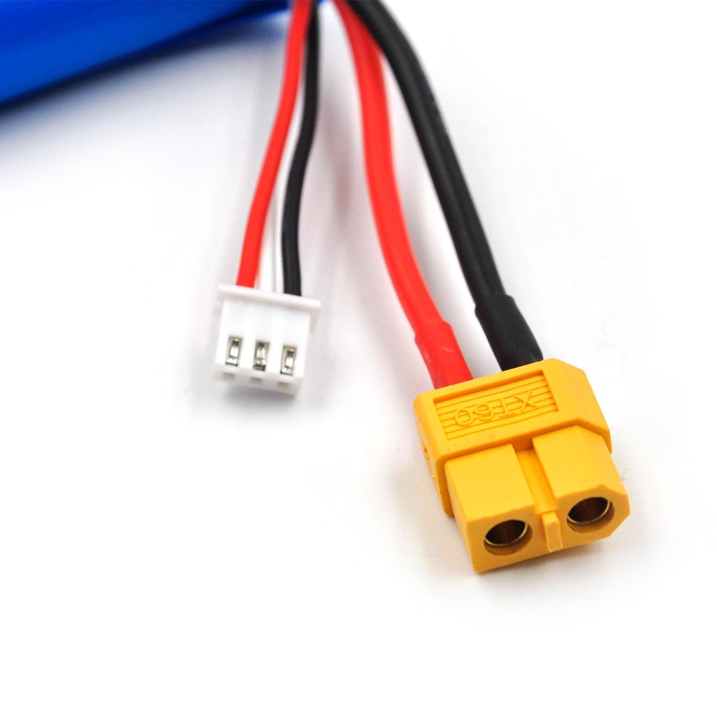 Coonyard (4-Pack) 7.4V 1500mAh Li-ion Battery with XT60 Connector Replacement for AWG Silicone Wire 2S, RC Stable Resistance RC