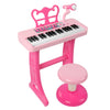 37 Keys Piano Keyboard Toy for Kids | Toys for 3-5 Year Old Girls Birthday Gift | Pink Musical Piano Toy for Toddlers with Micro