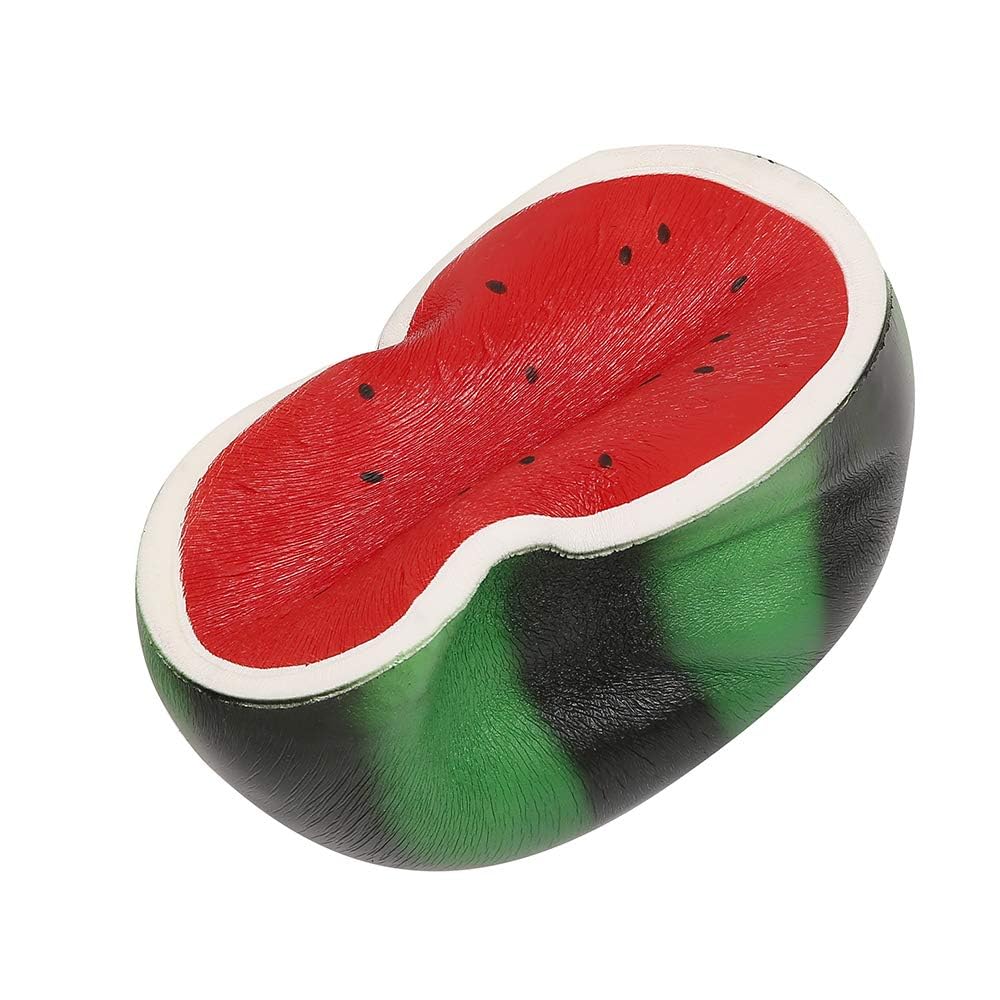Anboor Jumbo Watermelon Squishies - 9.4 Inch Soft Slow Rising Scented Stress Relief Toys for Kids, Kawaii Collection Decoration