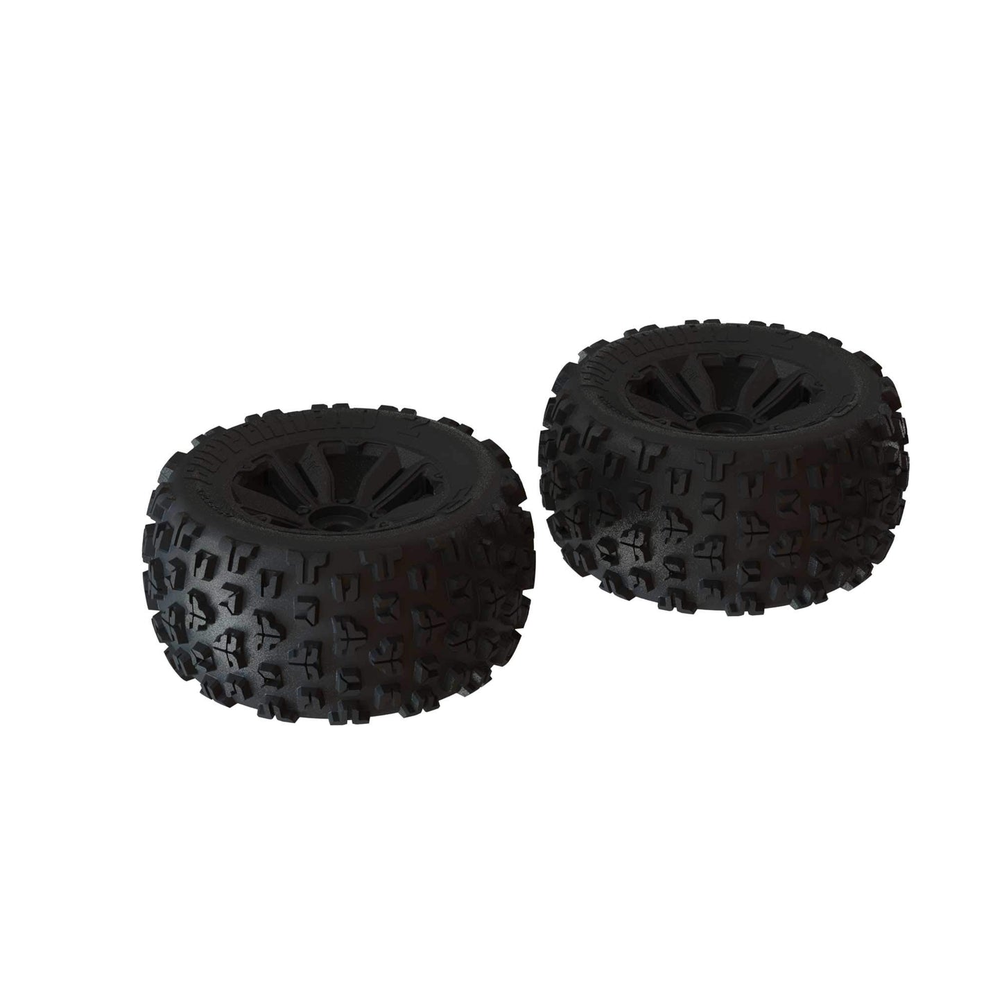 ARRMA 1/8 dBoots Copperhead2 MT Front/Rear 3.8 Pre-Mounted Tires, 17mm Hex, Black (2), ARA550059