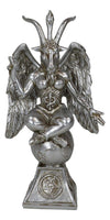 Ebros Gift Sabbatic Goat Idol Baphomet Resin Statue Occultic Illuminati The Horned God Goat Of Mendes Altar Sculpture Figurine (