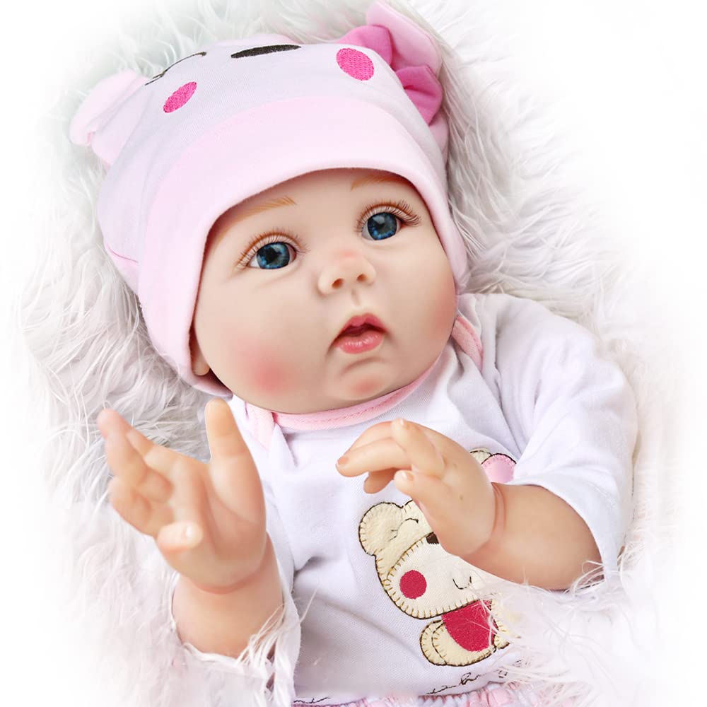 Charex Reborn Baby Dolls Girl - 16 Inches Realistic Soft Vinyl Newborn Baby Doll That Look Real, Best Toy For Kids Ages 3+