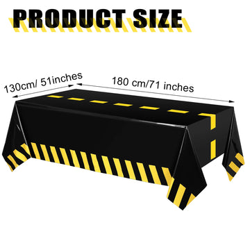 Remagr 6 Pcs Construction Birthday Party Tablecloth 51 X 71 Inch Dump Truck Birthday Table Covers For Kids Boys Birthday Constru
