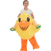 One Casa Inflatable Duck Costume for Kids, Yellow, 7-10YRS, Fun Halloween Party Outfit for Boys and Girls