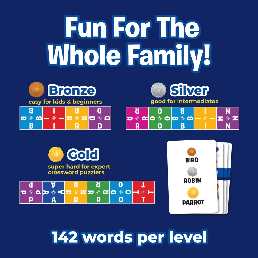 Crossico by Uzzle Games - Family Games for Children & Adults, Crossword Puzzle Word Games - A Thrilling Classic Game with a Twis