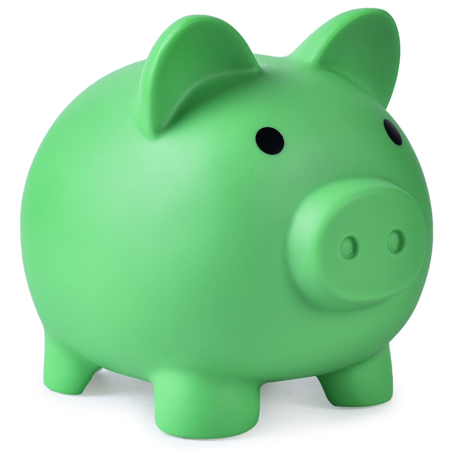 Pjdrllc Large Piggy Bank, Unbreakable Plastic Money Bank, Coin Bank For Girls And Boys, Large Size Piggy Banks, Practical Gifts For Birthday, Easter, Christmas (Green)