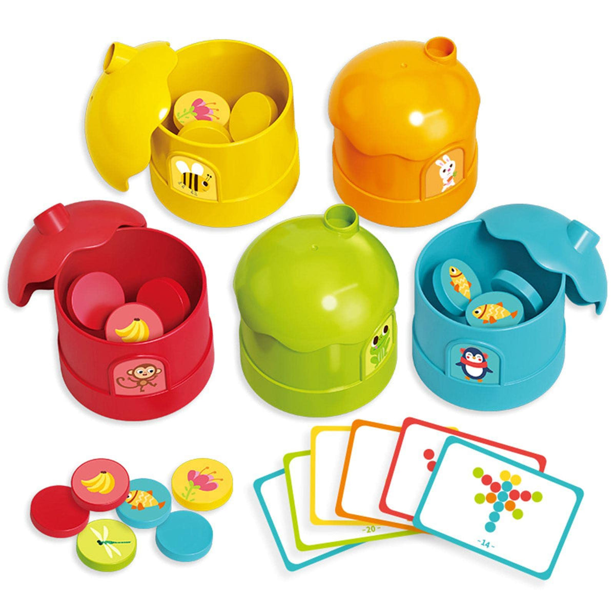 Atorse Sorting Cup Fine Motor Skill Toys Cognitive For Activities Family Girls Boys