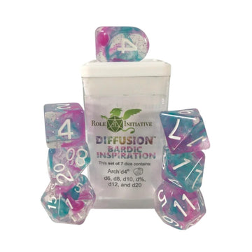 Diffusion Poly Set - Bardic Inspiration W/Numbers (7)