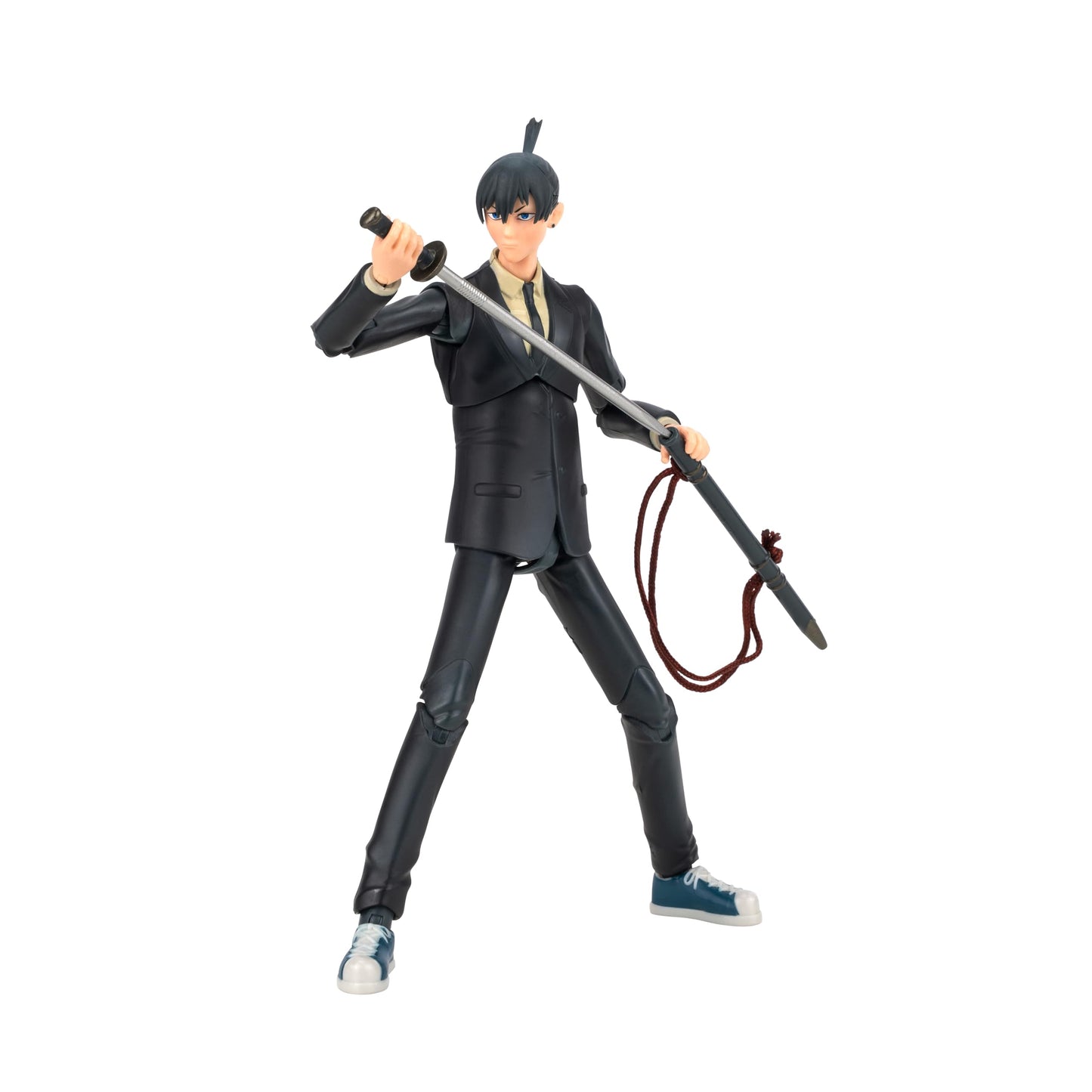 Total Anime AKI Hayakawa Figure - 6.5" Plastic Collectible with Swappable Faceplates, Alternate Hands, Weapons, Aki Hayakawa Model KAZ0013