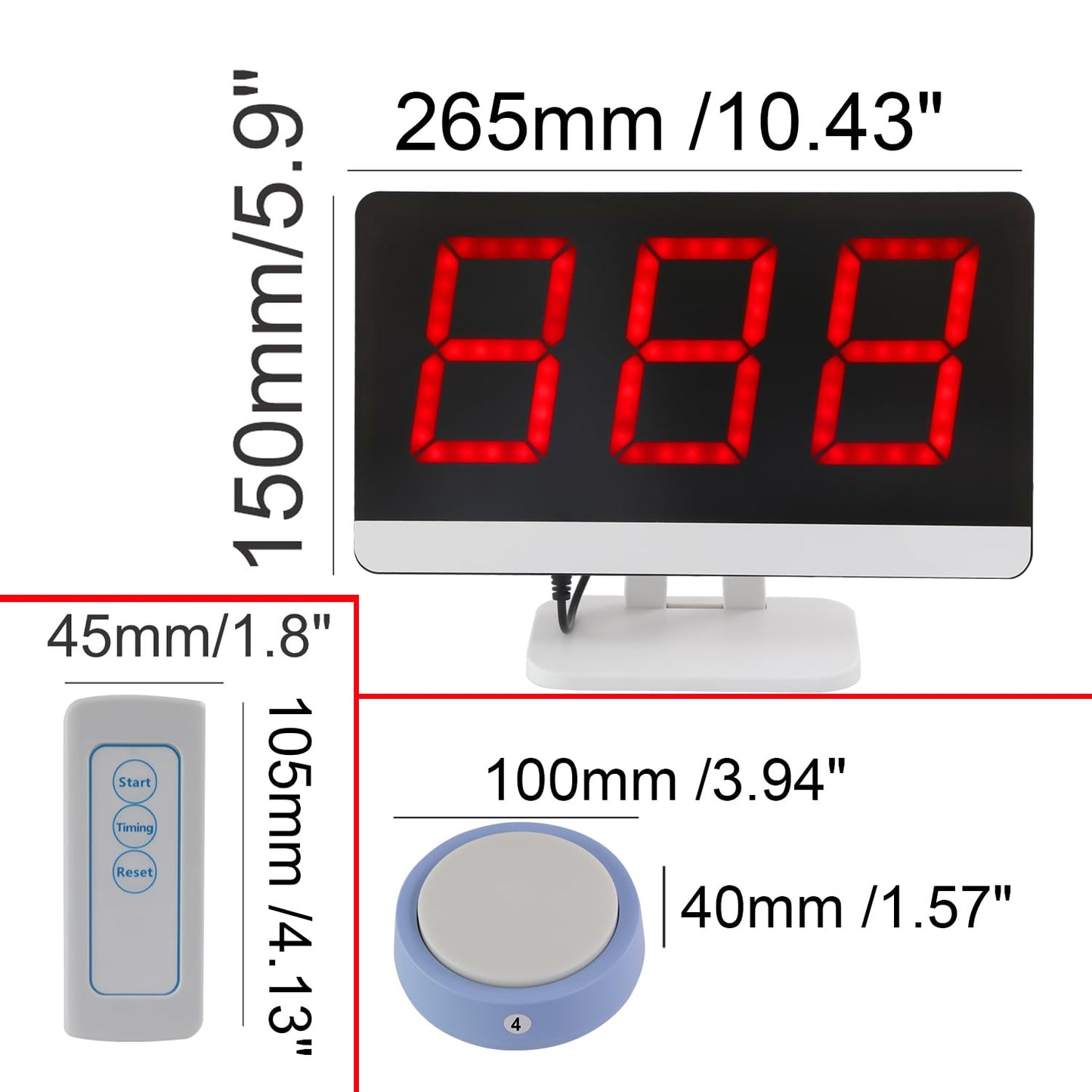 LOUKIENE Wireless Quiz Answer Game Buzzer System Gameplay 262ft for Game Show Family Game Nights Debate Contests in Companies Of