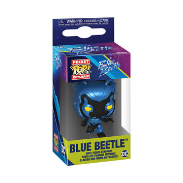 Funko Pop! Keychain: Dc - Blue Beetle - Blue Beetle Novelty Keyring - Collectable Mini Figure - Stocking Filler - Gift Idea - Of