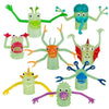 Set Of 8 Glow In The Dark Monster Finger Puppet