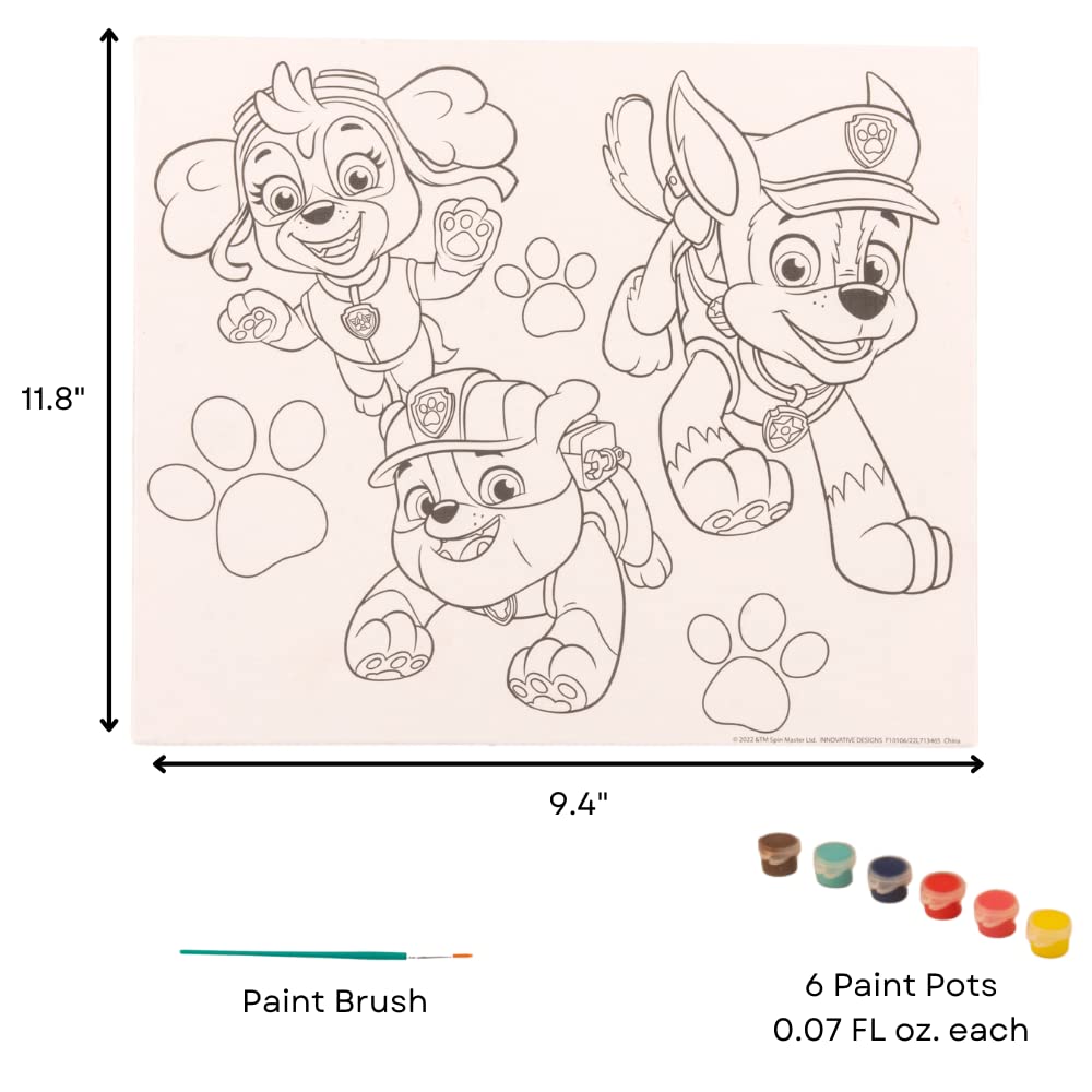 Paw Patrol Creative Coloring Canvas Painting And Activity Set For Kids, 1000+ Pcs
