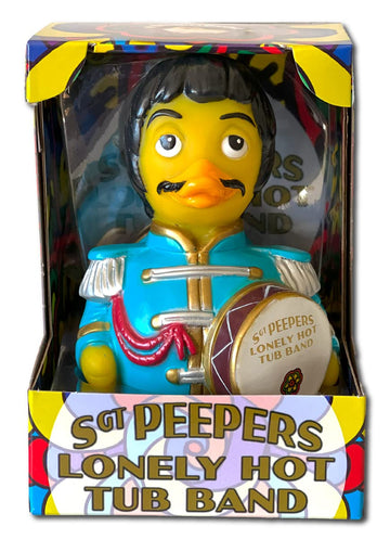 Celebriducks - Sgt Sargeant Peepers Lonely Hot Tub Band - Floating Rubber Ducks - Collectible Bath Toy Gift For Kids & Adults Of All Ages