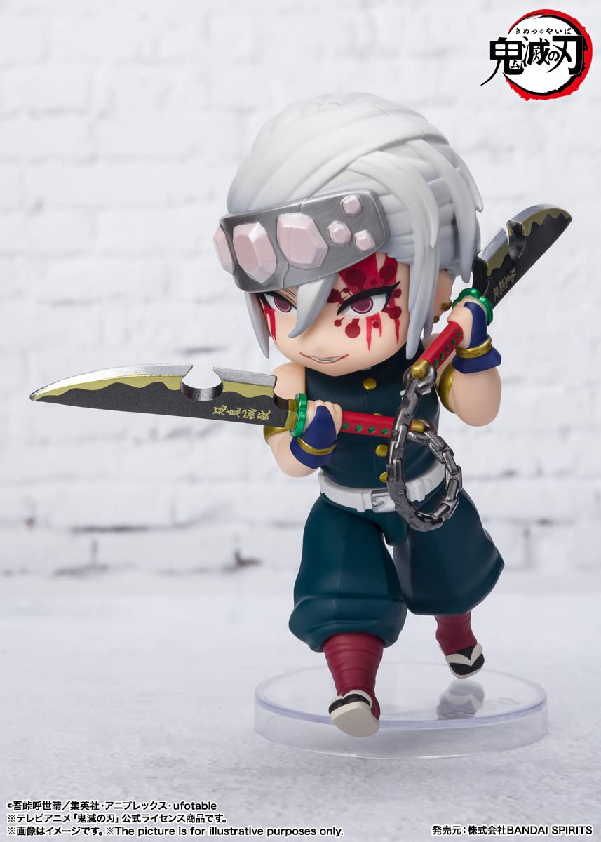 Tamashii Nations - Demon Slayer: Kimetsu No Yaiba - Tengen Uzui Sound Breathing, Bandai Spirits Figuarts Mini Action Figure