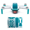 Wrapgrade Skin Compatible With Dji Mavic Mini | Accent Color (Caribbean Blue)