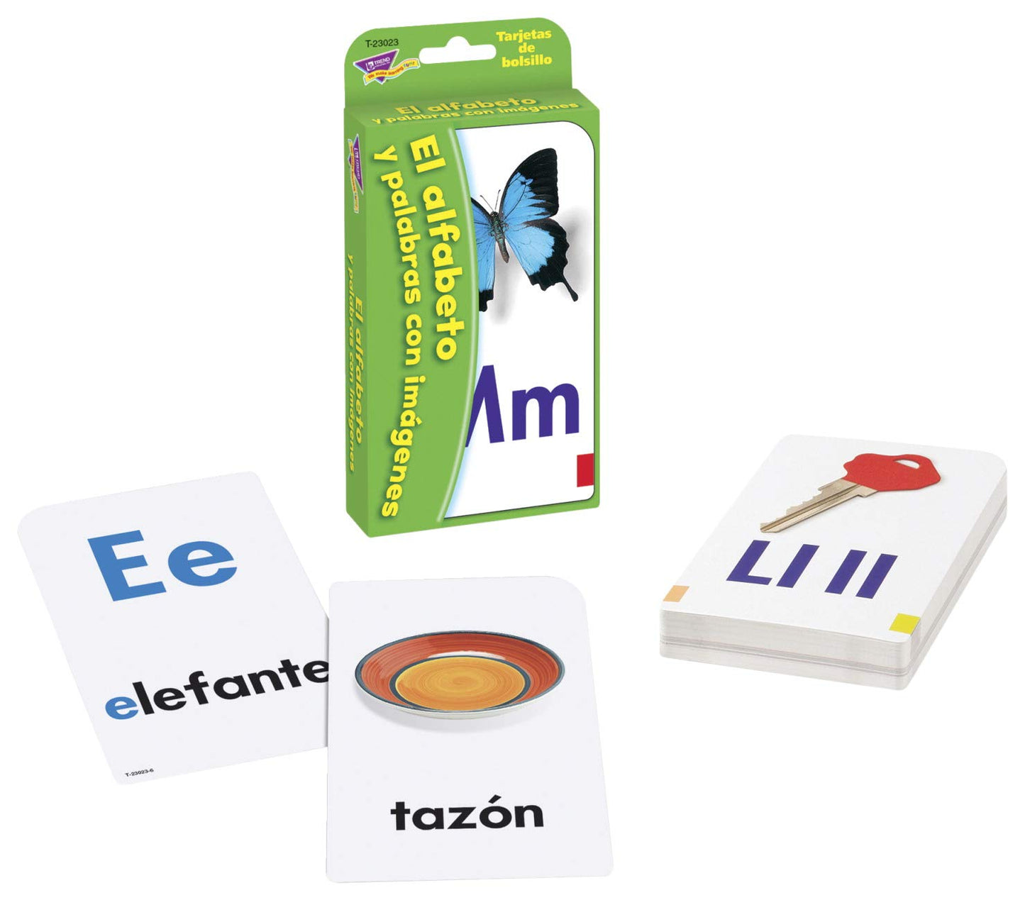 Spanish Alphabet & Picture Words Pocket Flash Cards