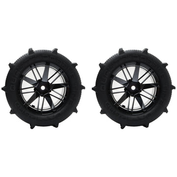 GDOOL 1:10 1:12 Paddles Buggy Tires Hex 12mm Wheels for Snow Sand 1:10 1:12 9125 9155 9156 124009 X-07 F-10 YC400 2995RC Car(2 P