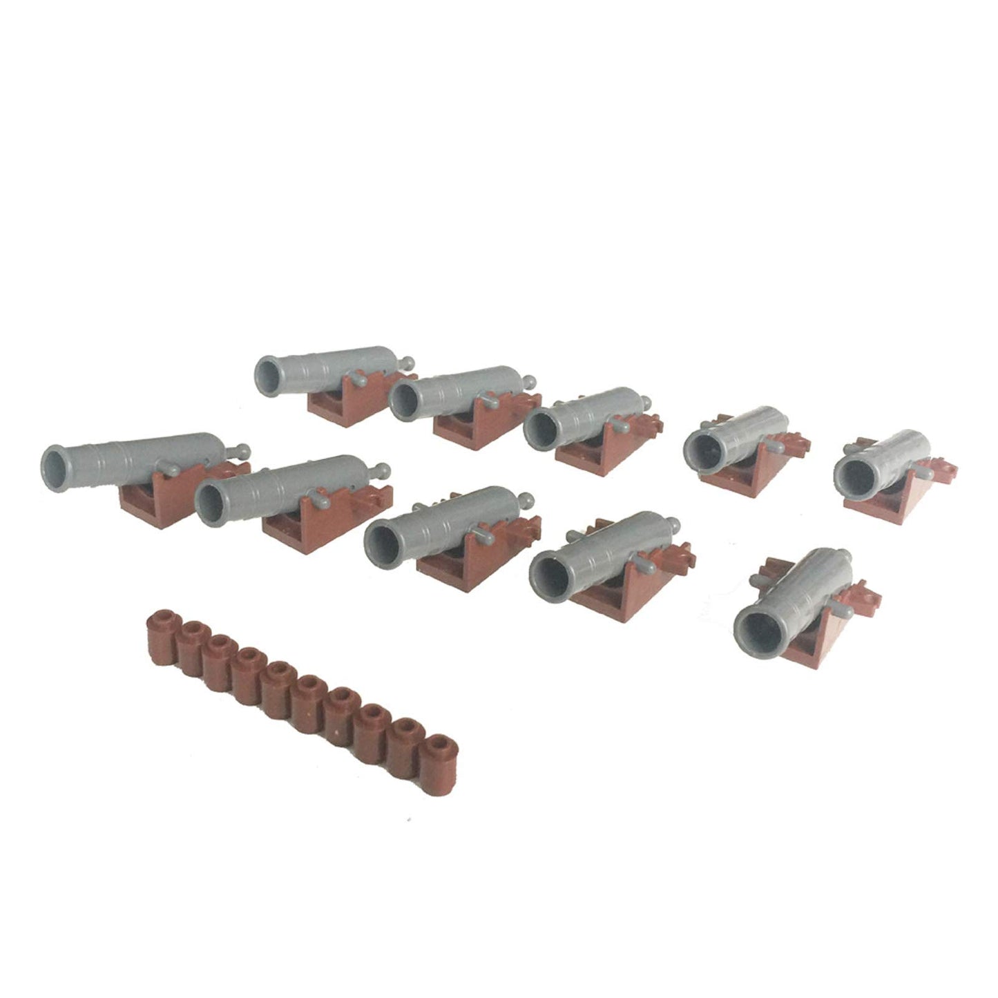 Enlighten Pirate Shooting Cannons With Base Cannonballs (Cannon Brown Base)