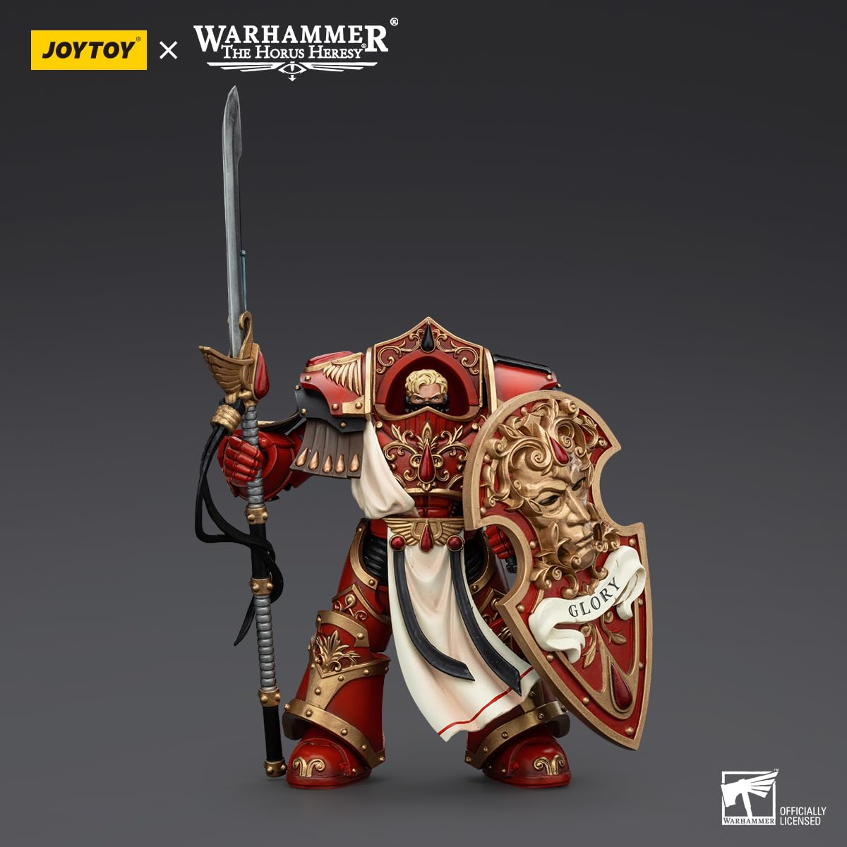 Beerise Joytoy 1/18 Action Figures - Warhammer The Horus Heresy Blood Angels Crimson Paladins Squad Crimson Exemplar - 6,Classic