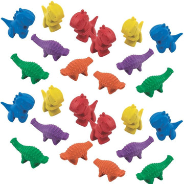Fun Express Shaped Dinosaur Crayons - 24 Pieces - Educational And Learning Activities For Kids