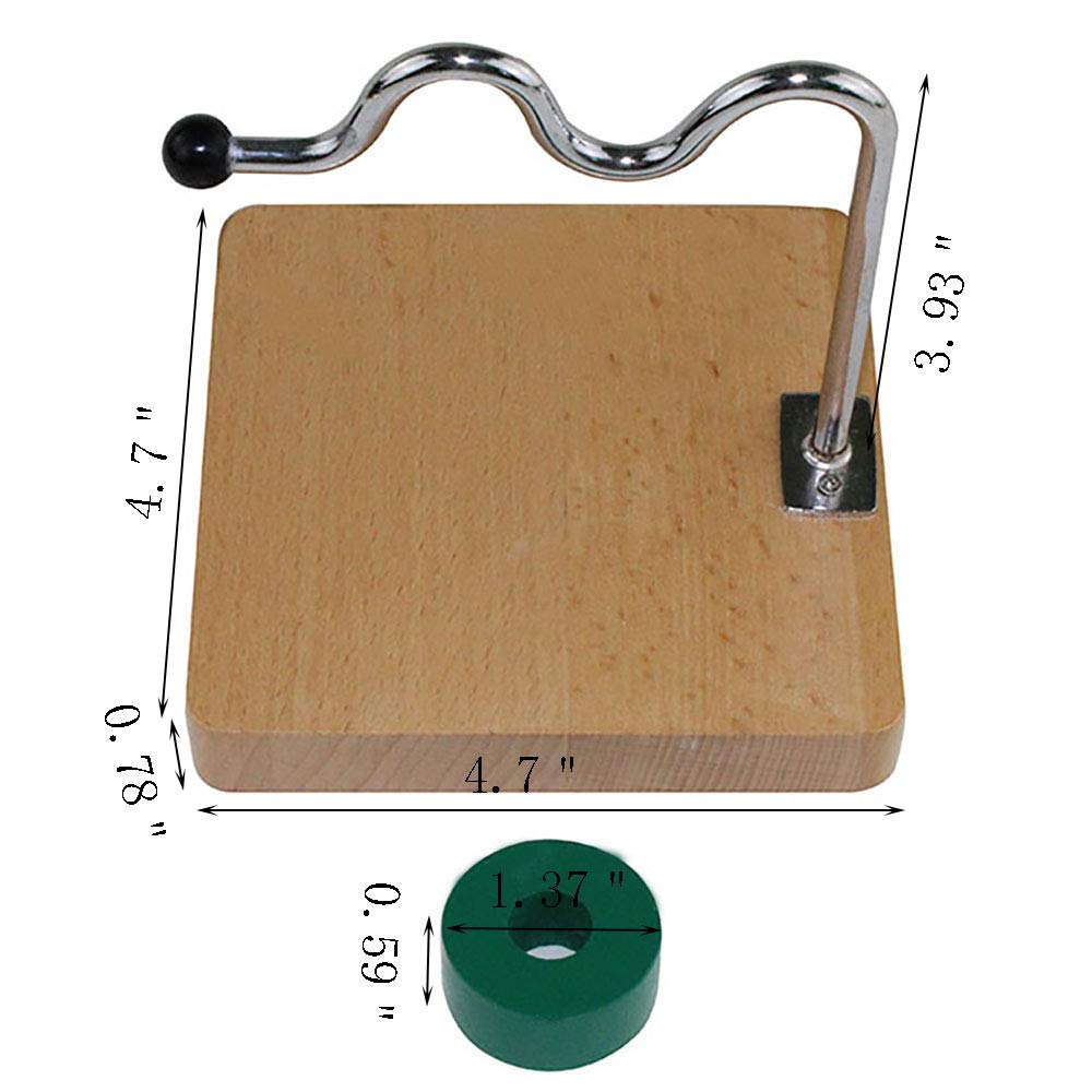 Kghios Montessori Infant Toys Materials For Toddlers Babies 6-12-18 Months -1-2 Year Old Horizontal Dowel Variation - Serpentine