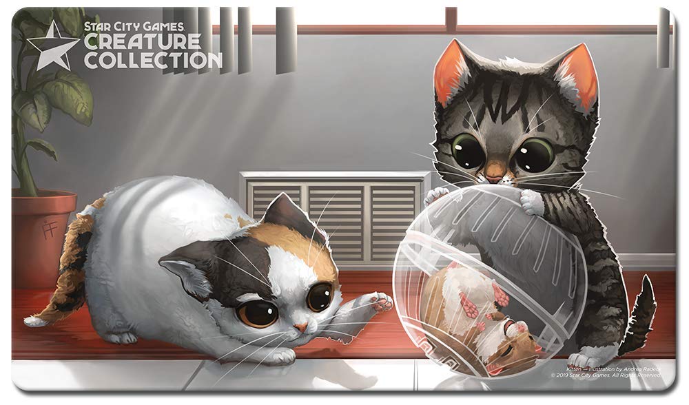 Star City Games Creature Collection Playmat - Kitten (Scgkittenmat) , Gray