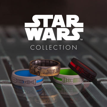 Enso Rings Star Wars Lightsaber Collection - Dualtone Silicone Ring - Darth Maul Lightsaber - 12