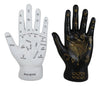 Ebros Gift Ancient Mystical Psychic Fortune Teller Chirology Palmistry Hand Palm With Lines And Symbols Figurine Decor Witchcraft Spiritual Divinity Statue For Palmists Readers (Black And White Set)