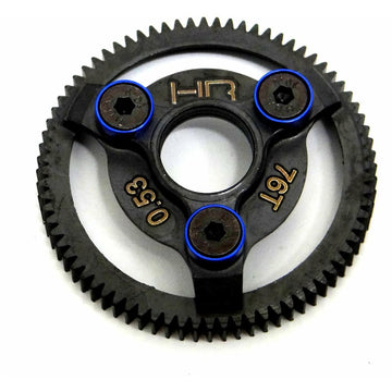 Hot Racing STE876 Hardened Steel Spur Gear (76t 48p)(Blue) - TRA