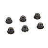 Team Losi Racing 4Mm Aluminum Serrated Lock Nuts Black 6 Tlr336000 Electric Car/Truck Option Parts