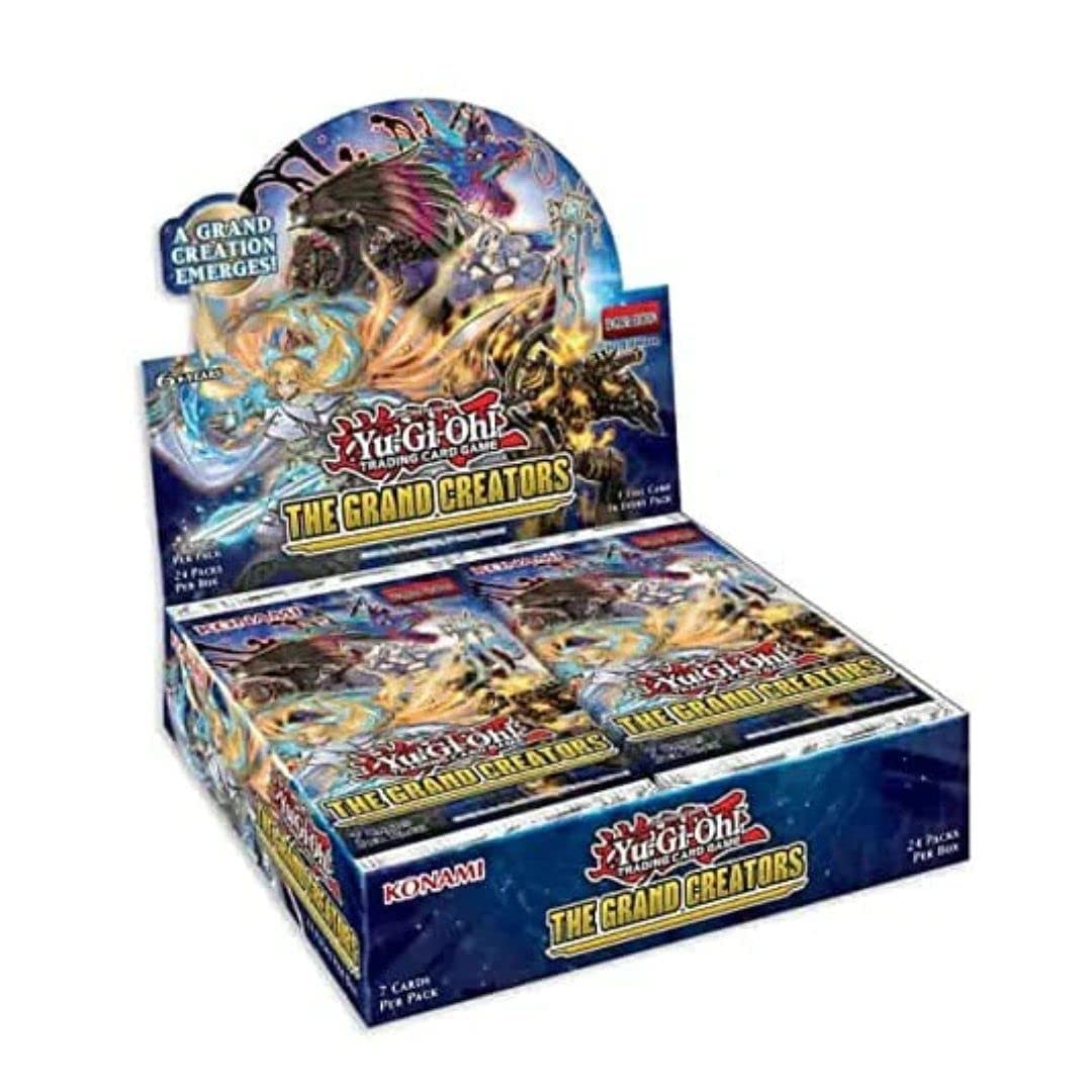 YU-GI-OH! The Grand Creators 1st Edition Booster Box - White Cardstock Collectible Trading Cards