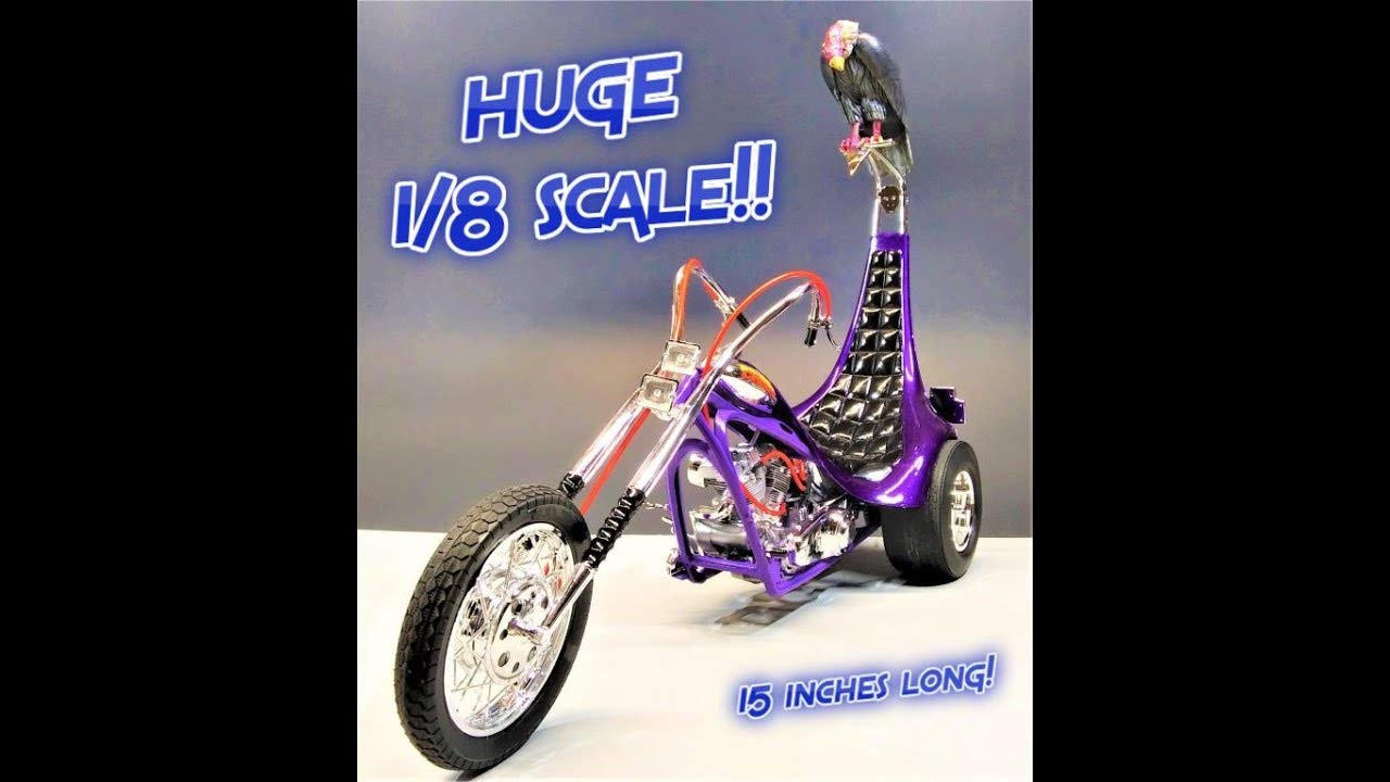 Atlantis Tom Daniel King Chopper Ii 1/8 Scale Motorcycle Plastic Model Kit